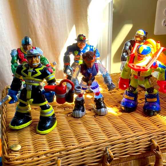 Mattel | Toys | Six Rescuemarshals Firefighters Services Toy Great ...